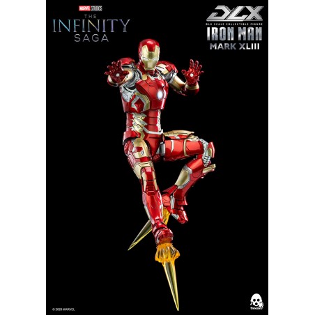 Figurine Articulee Dlx Iron Man Mark 43 Threezero Threezero Funkyshop