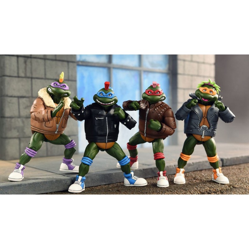 Pack 4 Action Figuren Punk Disguise Turtles - TMNT (Cartoon)