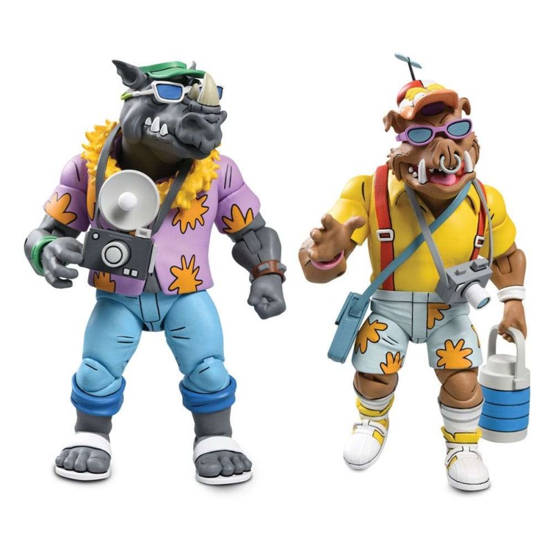 Pack 2 figurines Vacation Bebop and Rocksteady - Tortues Ninja (Cartoon)