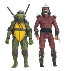 Pack 2 figurines Roof Top Battle Shredder vs Leo - Tortues Ninja (1990 Movie)