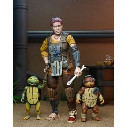 Figurine Grammy April with Baby Yi & Moja - Tortues Ninja : The Last Ronin The Lost Years