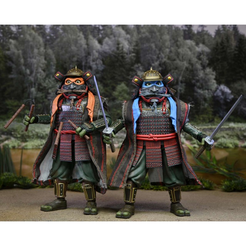 Pack 2 figurines Leonardo & Michelangelo - Tortues Ninja 3